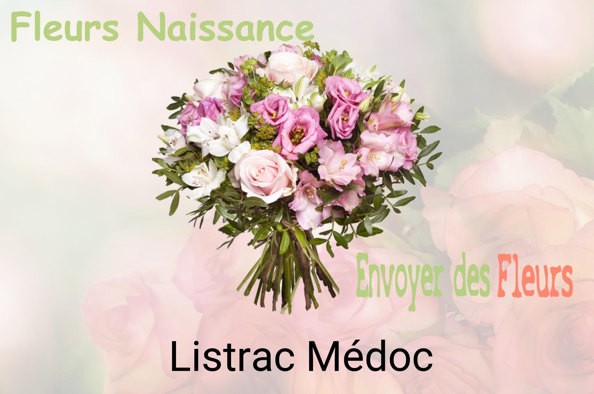 Bouquet de fleurs de naissance livré à Listrac-Médoc